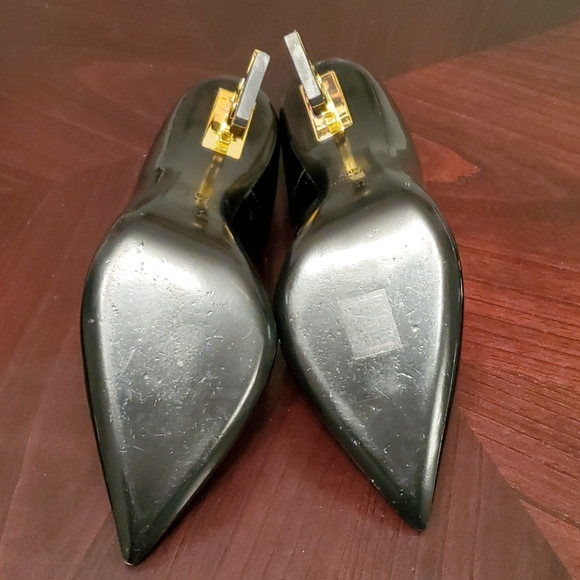 Beautiful Authentic YSL Vernice Chiffon Pumps - Picture 10 of 11